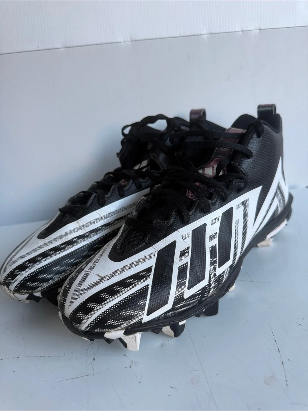 Adidas Freak Spark MD 23 Football Cleats Size 8.5 Black and White